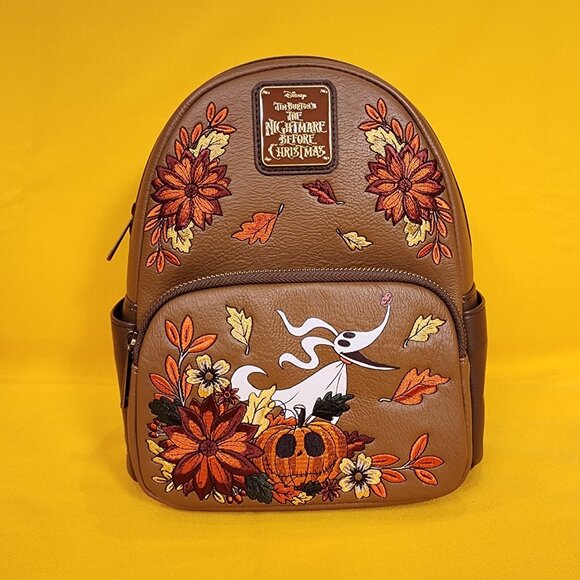 Disney The Nightmare Before Christmas Zero & Fall Pumpkin Head GID Mini Backpack - Picture 13 of 13